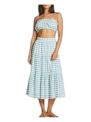 Trovata Makena Midi Skirt in Blue (view 2)