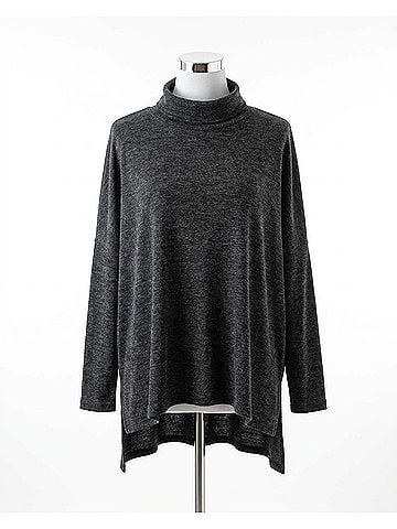 Zenana Cozy Chic Sweater in Black (view 1)