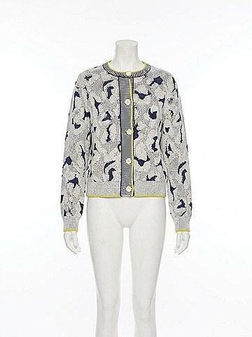 Marc Cain Knitted In Germany Cardigan in Bright Ecru (view 1)