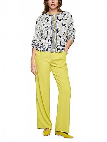 Marc Cain Knitted In Germany Cardigan in Bright Ecru (view 2)