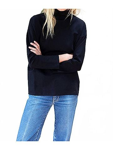 Emerson Fry Edie Top in Black Ponte (view 2)