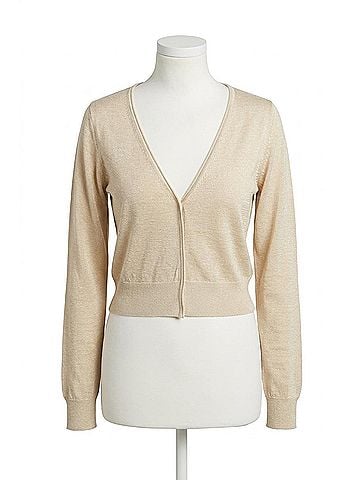 Rebecca Taylor Barely There Cardigan in Straw (view 1)