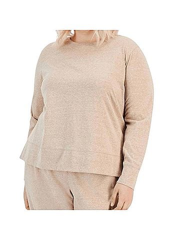 Ideology Women's Long Sleeve Top in Tan (view 2)