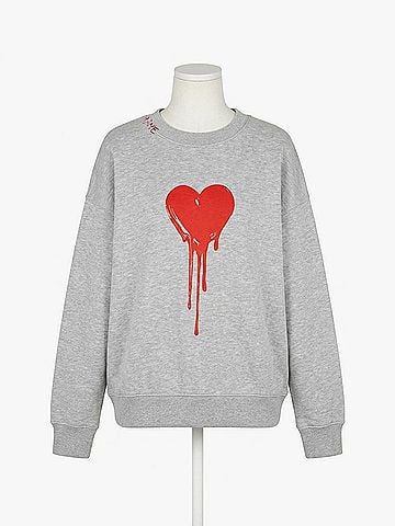 Zadig & Voltaire Oscar Sweatshirt in Gris Chine Clai (view 1)