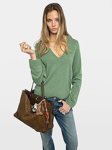 Zadig & Voltaire Vera Patch Sweater in Verveine (view 2)