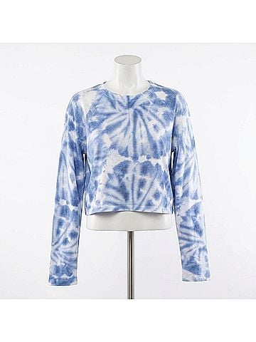 360 Cashmere Blake Sweater in Azure (view 1)
