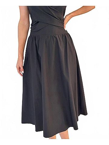 Greylin Etienne Midi Skirt in Black (view 2)