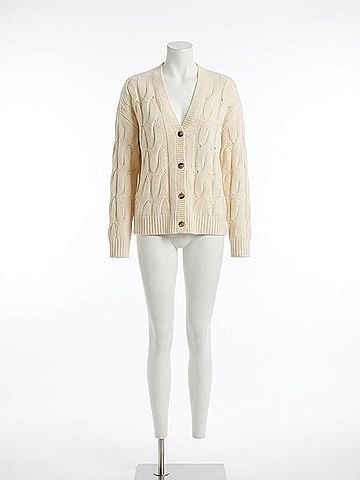 Helmut Lang Iha Cardigan in Ivory (view 1)