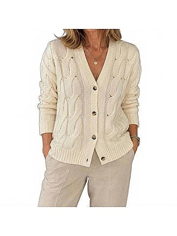 Helmut Lang Iha Cardigan in Ivory (view 2)