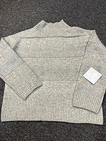 Tribal Women's Mock Neck Sweater in Grey Mix (view 2)