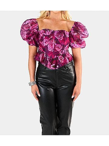 Buddy Love Chloe Bustier Top in Purple (view 2)