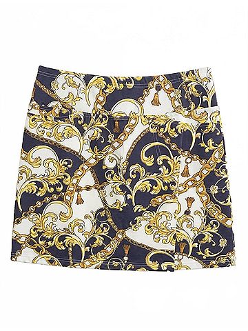 Tabi Women's Adela Skort in Navy/ Gold (view 2)