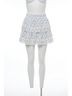 LoveShackFancy White Ruffle Mini Skirt in Indigo Cloud Size S - photo 1