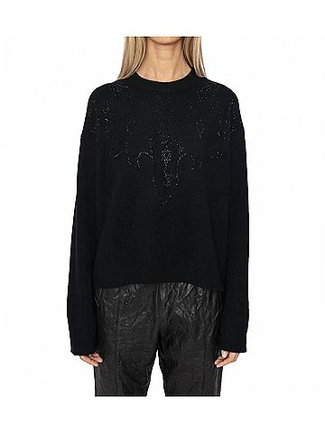 Zadig & Voltaire Markuz Cashmere Sweater in Black (view 2)