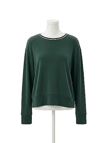Splits 59 Sonja Fleece Sweatshirt in Military (view 1)
