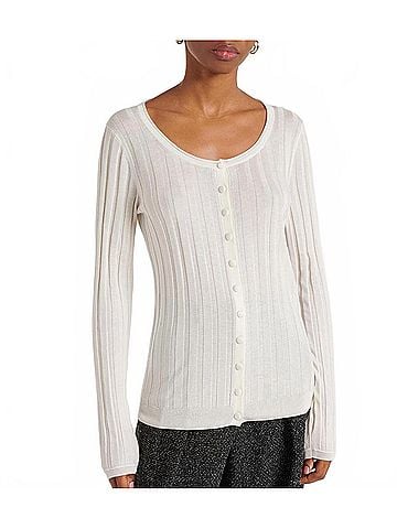 Proenza Schouler Hattie Cardigan in Ivory (view 2)