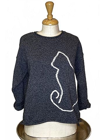 parkhurst Women's Catrina Pullover in 1sr Dk Sky Tw/Nat (view 2)