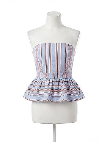 Hunter Bell Vera Strapless Top in Seaside Stripe (view 1)