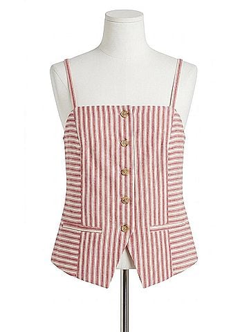Greylin Audrey Square Neck Vest Top in Berry (view 1)