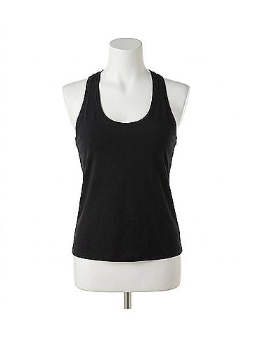 Fabletics Feather Tech+ Racerback Tank in Black (view 1)