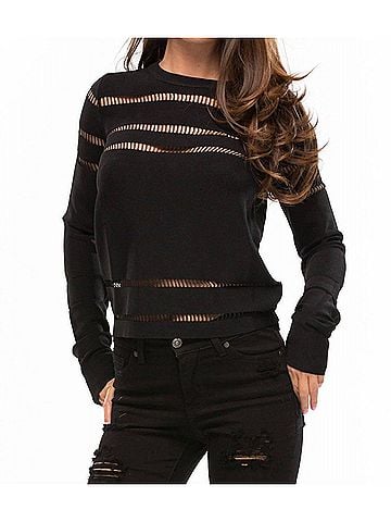 Asilio Killer Within Knit Sweater in Black (view 2)