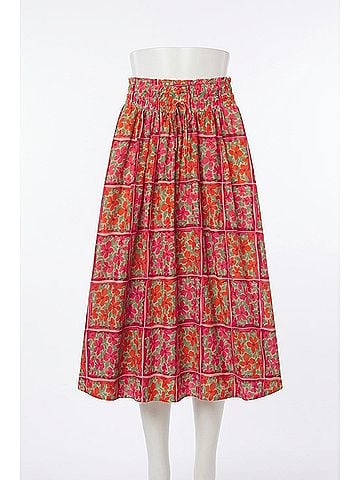 Trovata Women's Bianca Midi Skirt in Botanic Tile (view 1)
