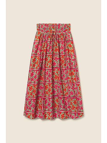 Trovata Women's Bianca Midi Skirt in Botanic Tile (view 2)