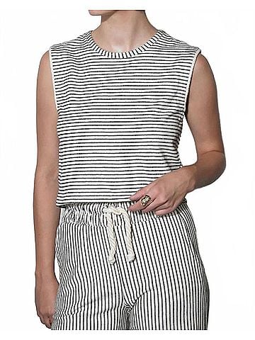 Greylin Daphne Sleeveless Knit Shell Top in Grey (view 2)