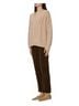 LoveShackFancy Brown Croisette Pullover Sweater in Camel Melange Size M - photo 3