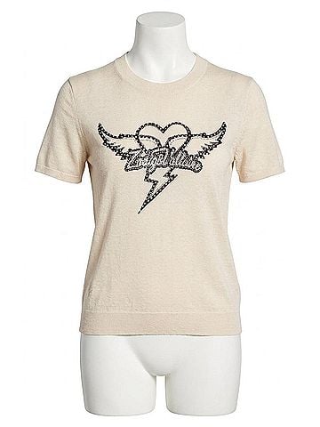 Zadig & Voltaire Idal Cashmere Sweater in Eggshell (view 1)