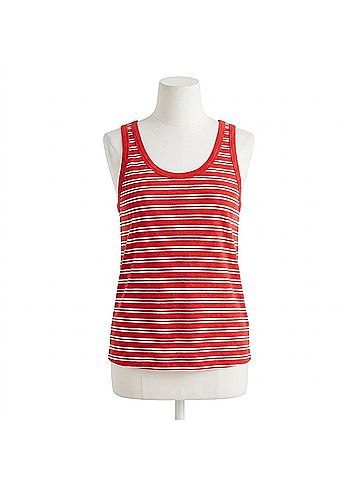Alex Mill Garcon Tank in Red Stripe (view 1)