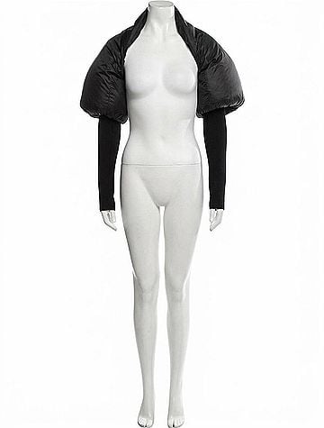 Rick Owens Women's Duvetina Shrug in Black (view 1)
