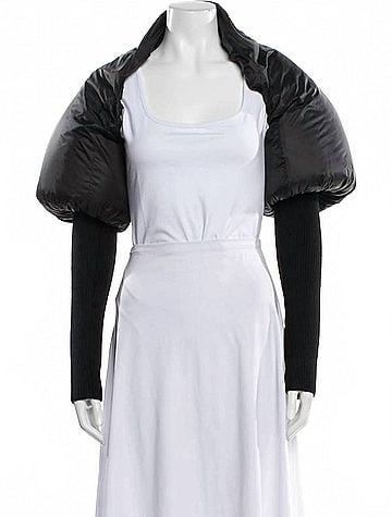 Rick Owens Women's Duvetina Shrug in Black (view 2)