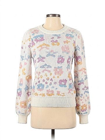 Fate Women's Leopard Sweater in Multi Pastel (view 1)