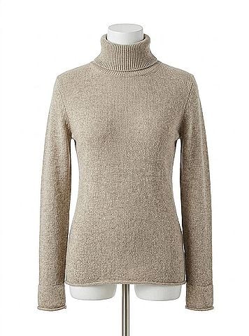 360 Cashmere Meghan Turtleneck Pullover Sweater in Hazel (view 1)