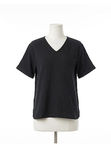 Downeast Soula Top in Black (view 1)