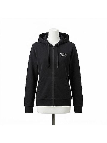 Reebok Women's Long Sleeves Hoodie in Black (view 1)