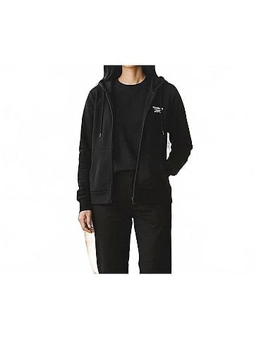 Reebok Women's Long Sleeves Hoodie in Black (view 2)