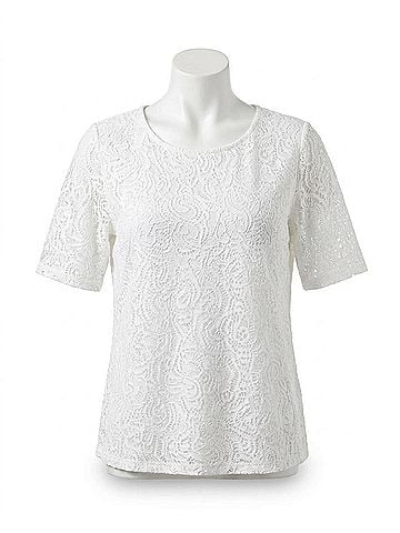 N Touch Delicate Daydream Top in White (view 1)
