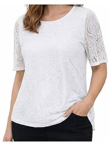 N Touch Delicate Daydream Top in White (view 2)