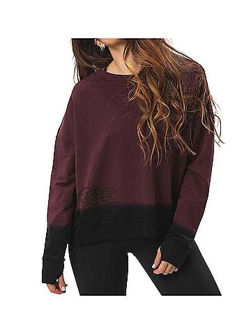 Nancy Rose Performance Women's Everything's Right Sweater in Deep Mahogany (view 2)