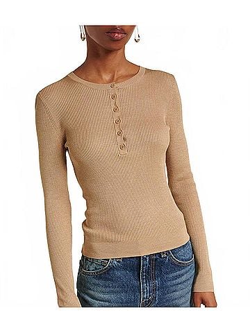 Nili Lotan Kyrie Silk Sweater in Beige (view 2)
