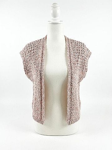 Mystree Always Lush Cotton Blend Short Sleeve Cardigan in Pink (view 1)