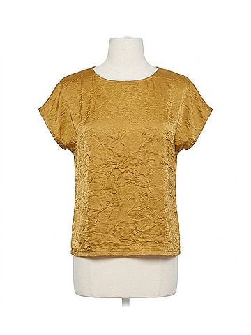 Traffic People Grace Crewneck Top in Gold (view 1)