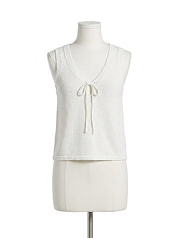 Gentle Fawn Rebel Knit Tank in White (view 1)