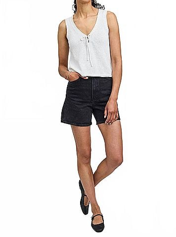 Gentle Fawn Rebel Knit Tank in White (view 2)