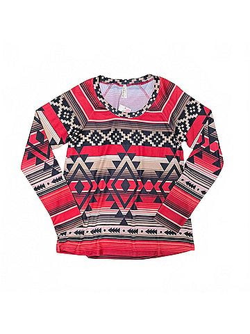 Roper Women's Aztec Pull Over Sweater in Red/Black (view 2)