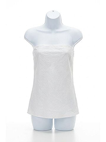 DONNI Linen Tube Top in Powder (view 1)