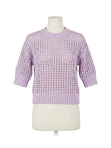 Stateside Puff Sleeve Sweater in Lilac Mist (view 1)