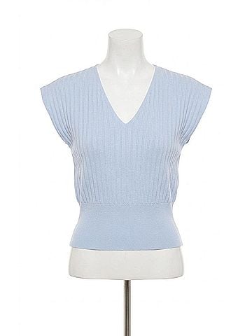 Dex Pleat Lightweight Effect Sweater in Fresh Sky (view 1)